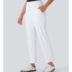 HALARA Women's Bright White Ankle Pants